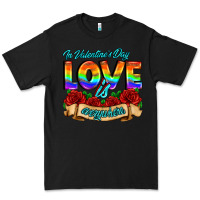 Black in valentines day love is everywhere Premium Tee - AdoDesignShop