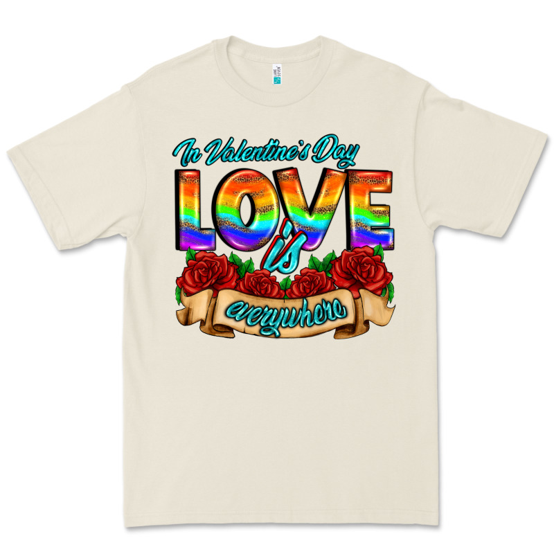 In Valentines Day Love Is Everywhere Premium Tee by AdoDesignShop | Teevron