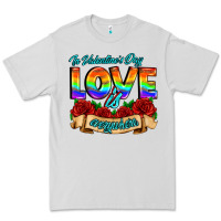 Dove Grey in valentines day love is everywhere Premium Tee - AdoDesignShop