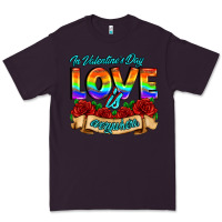 Plum in valentines day love is everywhere Premium Tee - AdoDesignShop
