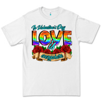 White in valentines day love is everywhere Premium Tee - AdoDesignShop
