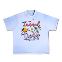 Grape Ice tanned and tipsy Urban Heavy Tee - MaliasSmallBusiness