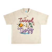 Sandshell tanned and tipsy Urban Heavy Tee - MaliasSmallBusiness