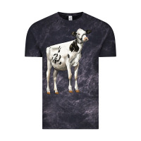 Cloud Black Holstein Heifer Vintage Tee - LillyAllenDesigns