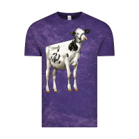 Cloud Purple Holstein Heifer Vintage Tee - LillyAllenDesigns