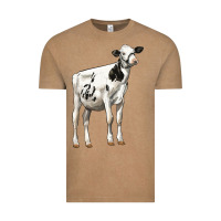 Vintage Coffee Holstein Heifer Vintage Tee - LillyAllenDesigns