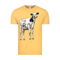 Vintage Mustard Holstein Heifer Vintage Tee - LillyAllenDesigns