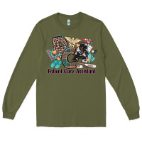 Army Green pca patient care assistant western Long Sleeve Tee - NancyCooperArtShop