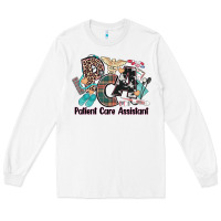White pca patient care assistant western Long Sleeve Tee - NancyCooperArtShop
