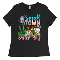 Black Small Town Easter Day Ladies Tee - Neo Western