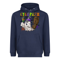 Navy Cycopath Heavyweight Hoodie - NancyCooperArtShop