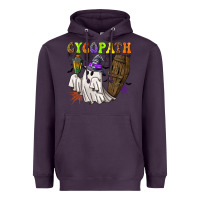 Plum Cycopath Heavyweight Hoodie - NancyCooperArtShop