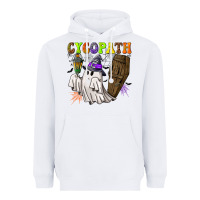 White Cycopath Heavyweight Hoodie - NancyCooperArtShop