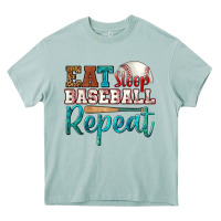 Arona eat sleep baseball repeat Heavy Core Tee - HRA Design Shop
