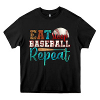 Eat Sleep Baseball Repeat Heavy Core Tee | Teevron