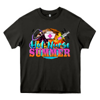 Asphalt hot nurse summer Heavy Core Tee - BarkalooDesign