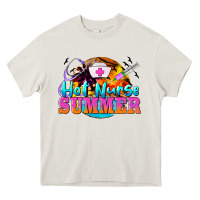 Cream hot nurse summer Heavy Core Tee - BarkalooDesign