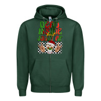 Sports Green dead inside but jolly af Zipper Hoodie - BarkalooDesign