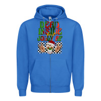 True Royal dead inside but jolly af Zipper Hoodie - BarkalooDesign