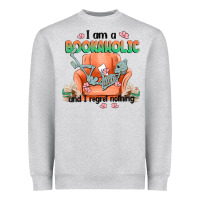 Heather Grey bookaholic Heavyweight Sweatshirt - MaliasSmallBusiness