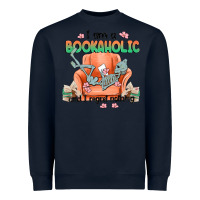 Navy bookaholic Heavyweight Sweatshirt - MaliasSmallBusiness