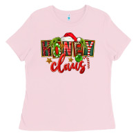 Bubblegum Pink christmas honey claus Ladies Tee - FaDigitalArtStudio