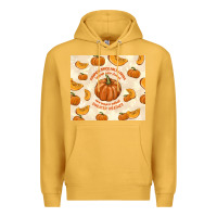 Mustard pumpkin spice fall leaves Premium Hoodie - TumblerDesignByShophia
