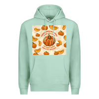 Seafoam pumpkin spice fall leaves Premium Hoodie - TumblerDesignByShophia
