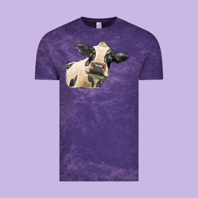 Holstein Heifer Face Vintage Tee Designed By Lillyallendesigns