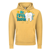 Vintage Mustard my first tooth tooth fairy Vintage Hoodie - Jasminsmagicworld