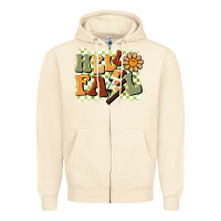 Sandshell groovy hello fall Zipper Hoodie - BarkalooDesign