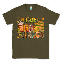 Army Green Fall Basics Classic Tee - CowhideDigitalArt