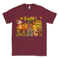 Burgundy Fall Basics Classic Tee - CowhideDigitalArt
