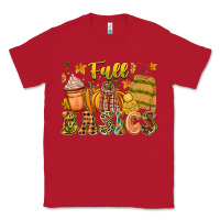 Red Fall Basics Classic Tee - CowhideDigitalArt