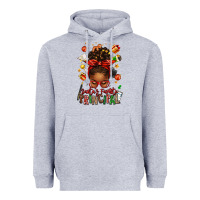 Heather Grey santas favorite principal afro messy bun Heavyweight Hoodie - texasbilliewilder