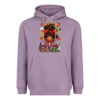 Lavender santas favorite principal afro messy bun Heavyweight Hoodie - texasbilliewilder