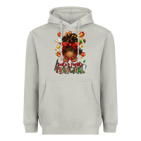 Moon Dust santas favorite principal afro messy bun Heavyweight Hoodie - texasbilliewilder