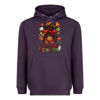 Plum santas favorite principal afro messy bun Heavyweight Hoodie - texasbilliewilder