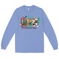 Colony Blue lpn licensed practical nurse western Long Sleeve Tee - NancyCooperArtShop
