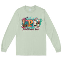 Matcha lpn licensed practical nurse western Long Sleeve Tee - NancyCooperArtShop