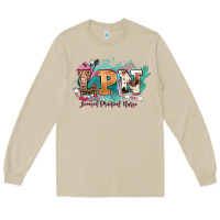 Mushroom lpn licensed practical nurse western Long Sleeve Tee - NancyCooperArtShop