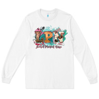 White lpn licensed practical nurse western Long Sleeve Tee - NancyCooperArtShop
