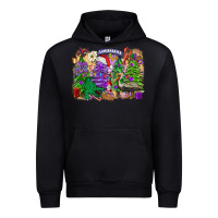 Black Christmas Louisiana Mardi Gras trees Urban Hoodie - FaDigitalArtStudio