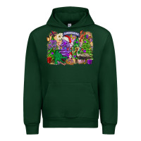 Forest Green Christmas Louisiana Mardi Gras trees Urban Hoodie - FaDigitalArtStudio