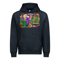 Navy Christmas Louisiana Mardi Gras trees Urban Hoodie - FaDigitalArtStudio