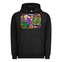 Pigment Black Christmas Louisiana Mardi Gras trees Urban Hoodie - FaDigitalArtStudio