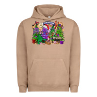 Pigment Burro Christmas Louisiana Mardi Gras trees Urban Hoodie - FaDigitalArtStudio