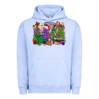 Pigment Grape Ice Christmas Louisiana Mardi Gras trees Urban Hoodie - FaDigitalArtStudio