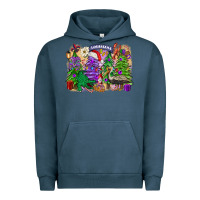Pigment Midnight Navy Christmas Louisiana Mardi Gras trees Urban Hoodie - FaDigitalArtStudio