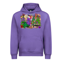Tulip Christmas Louisiana Mardi Gras trees Urban Hoodie - FaDigitalArtStudio